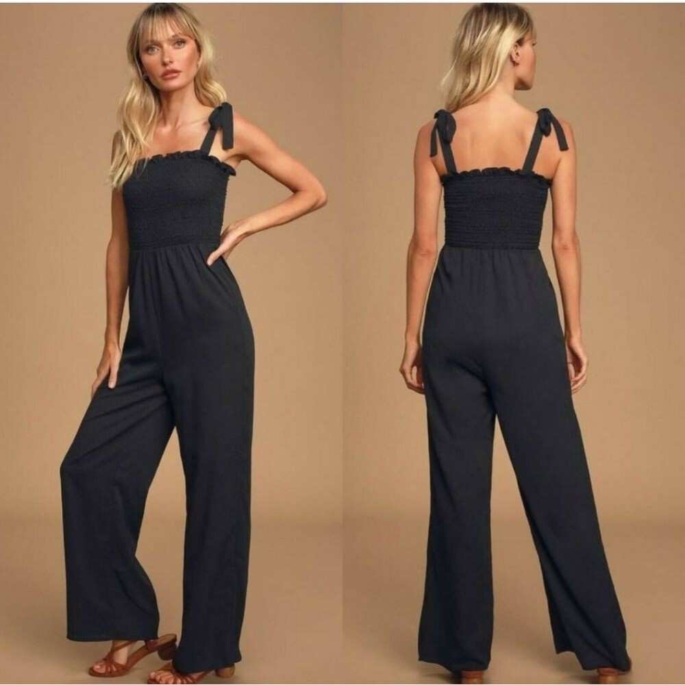 Free People It’s Your Fantasy Navy Jumpsuit